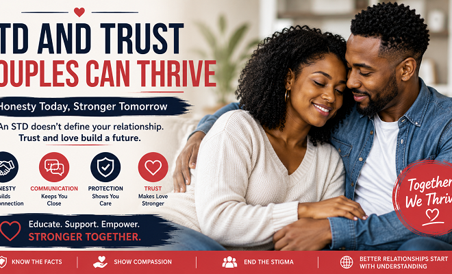 How do successful STD-positive couples build trust?